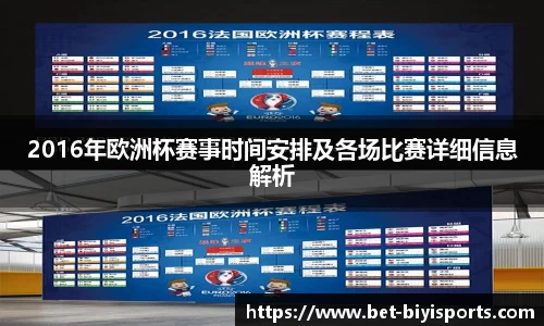 2016年欧洲杯赛事时间安排及各场比赛详细信息解析